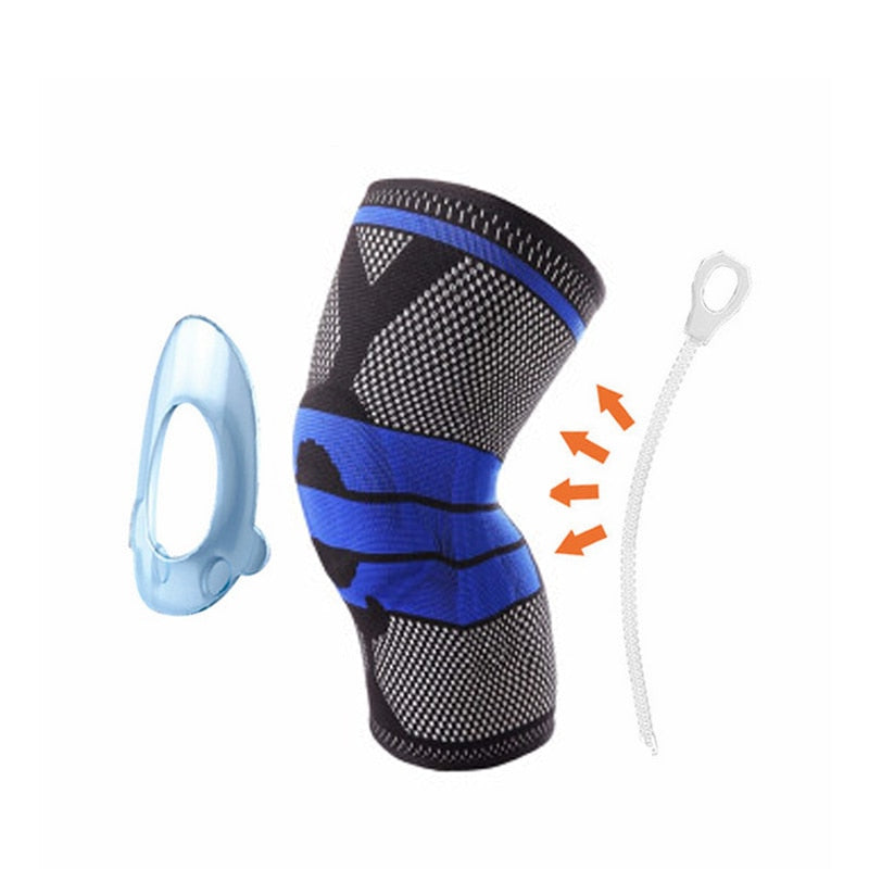 1 PCS Silikon Gepolsterte Knie Pads Unterstützt Brace Basketball Fitness Meniskus Patella Schutz Kneepads Sport Sicherheit Knie Hülse