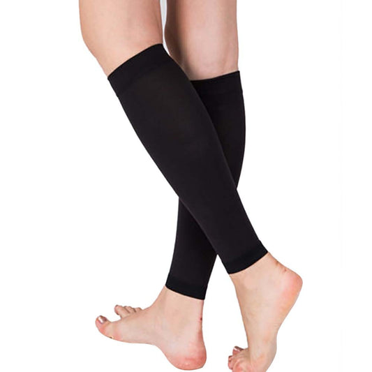 1 Paar Beinwärmer zur Linderung von Krampfadern, Kompressions-Wadenärmel-Socke, langer Strumpf, elastische Beinstütze, Bein-Schienbeinsocke