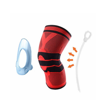 1 PCS Silikon Gepolsterte Knie Pads Unterstützt Brace Basketball Fitness Meniskus Patella Schutz Kneepads Sport Sicherheit Knie Hülse