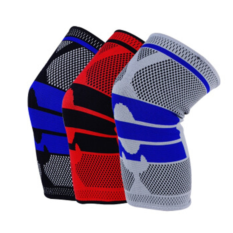 1 PCS Silikon Gepolsterte Knie Pads Unterstützt Brace Basketball Fitness Meniskus Patella Schutz Kneepads Sport Sicherheit Knie Hülse