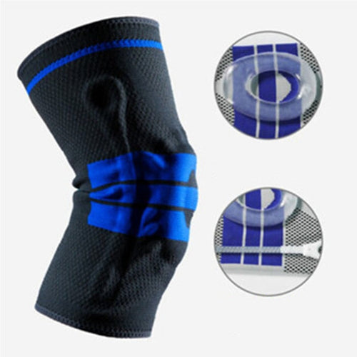 1 PCS Silikon Gepolsterte Knie Pads Unterstützt Brace Basketball Fitness Meniskus Patella Schutz Kneepads Sport Sicherheit Knie Hülse