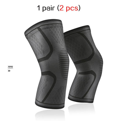 1 Paar elastische Nylon-Knieschützer, Fitness-Schutzausrüstung, Sport-Knieschützer, Patella-Klammer, Unterstützung für Basketball, Volleyball