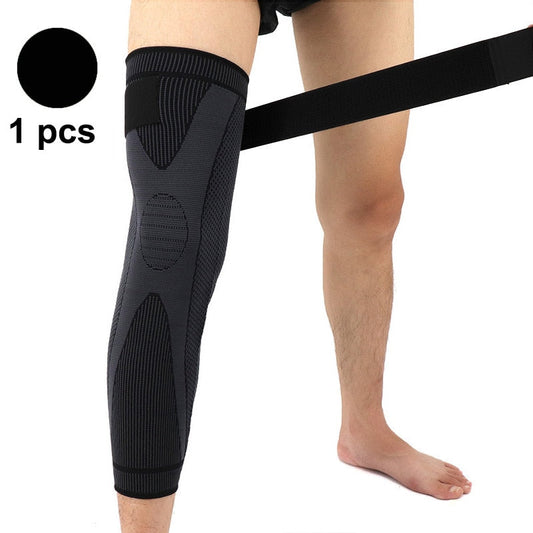 1 Pcs Kompression Knie Pads Unterstützung Verlängern Streifen Sport Sleeve Schutz Elastische Lange Kneepad Brace Volleyball Laufen